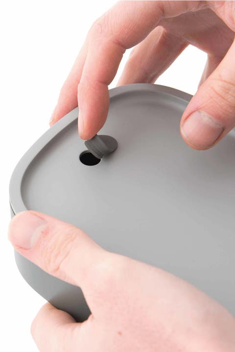 Leo 3-Piece Dual Bento Box Set with Strap - Grey/Mint