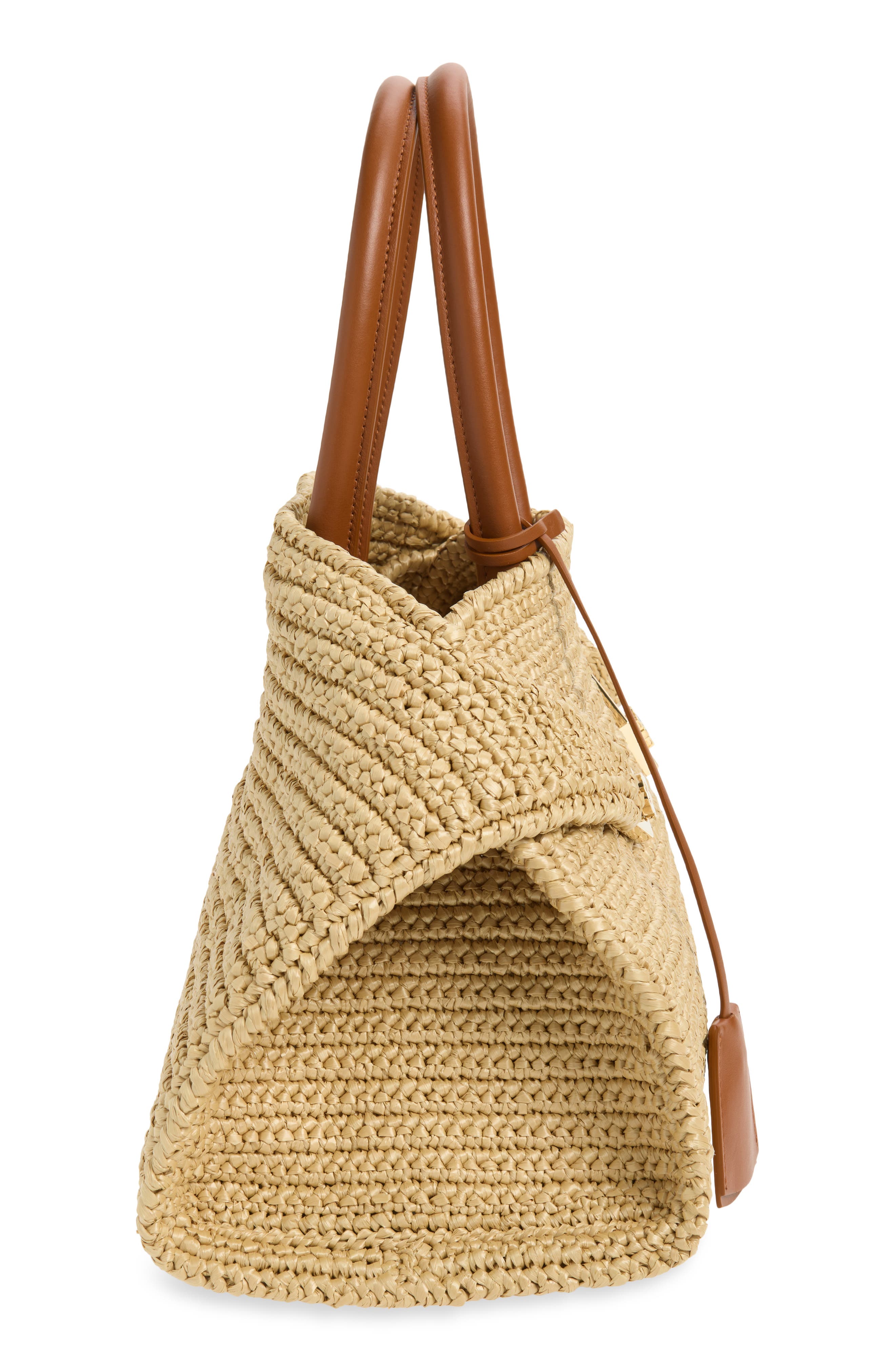 Synthetic Straw Hug Bag, Alternate, color, NATURALE DARK SAND