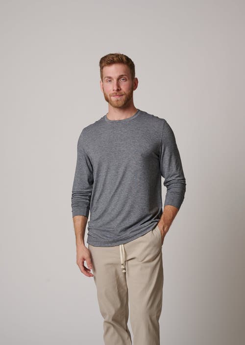 Leisure Lab Long Sleeve Everyday T-shirt In Stone