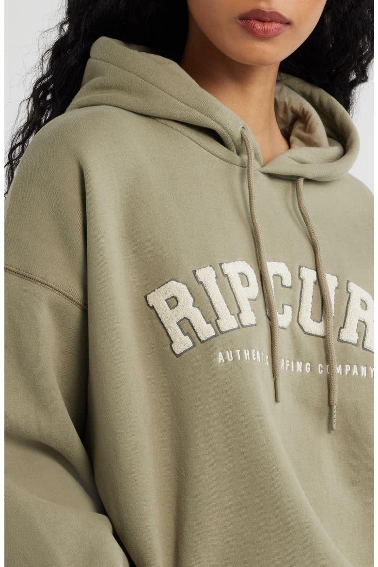 Varsity Logo Graphic Hoodie, Alternate, color, OLIVE