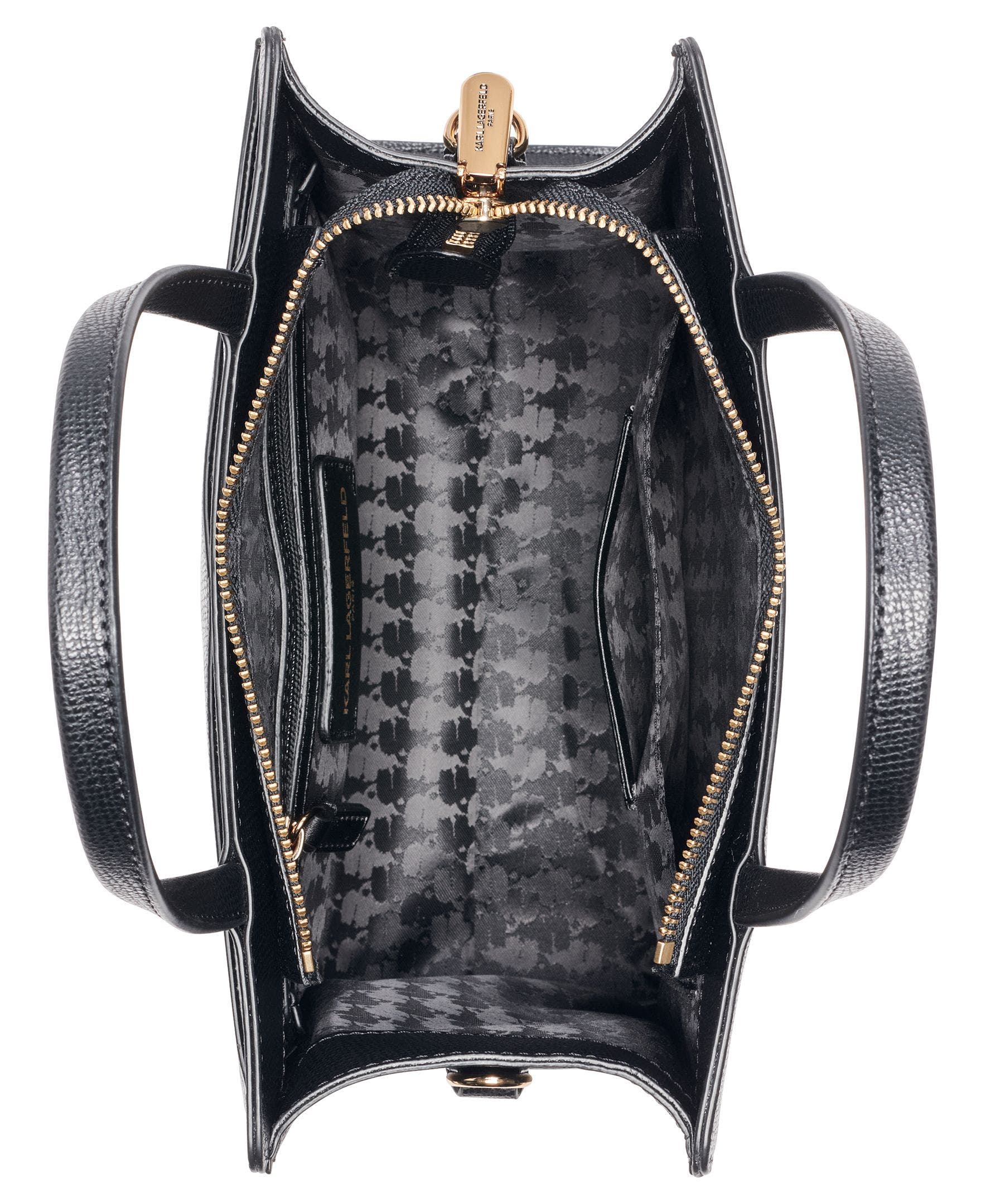 KARL LAGERFELD PARIS Maybelle Sequin KL Satchel, Alternate, color, Black Multi