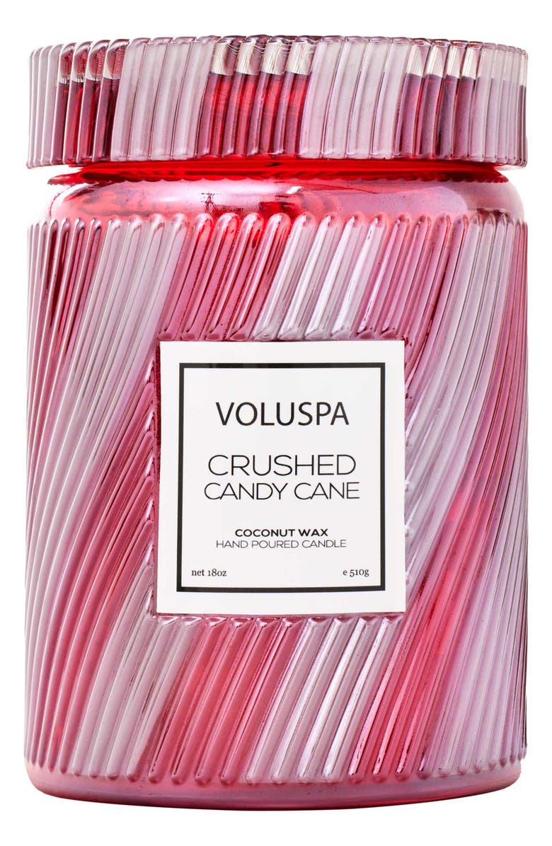 Voluspa Crushed Candy Cane Large Jar Candle, Alternate, color, Crushed Candy Cane