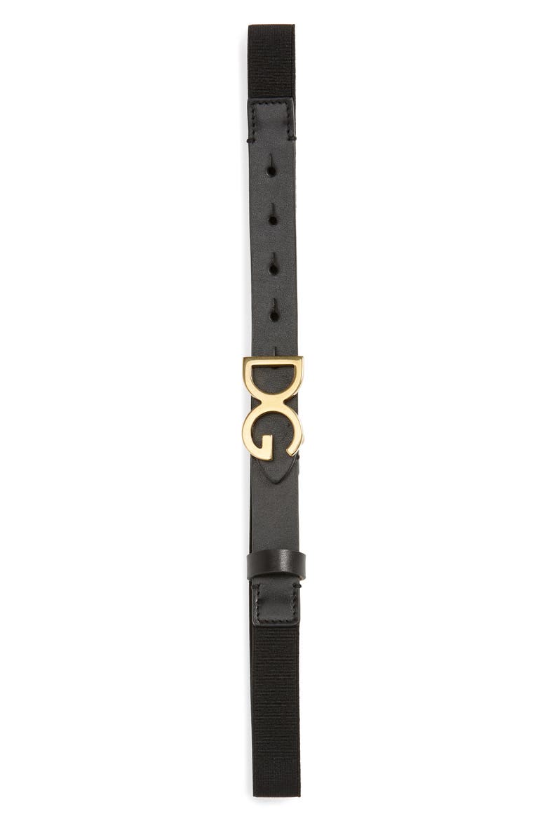 Logo Stretch Belt, Main, color, NERO
