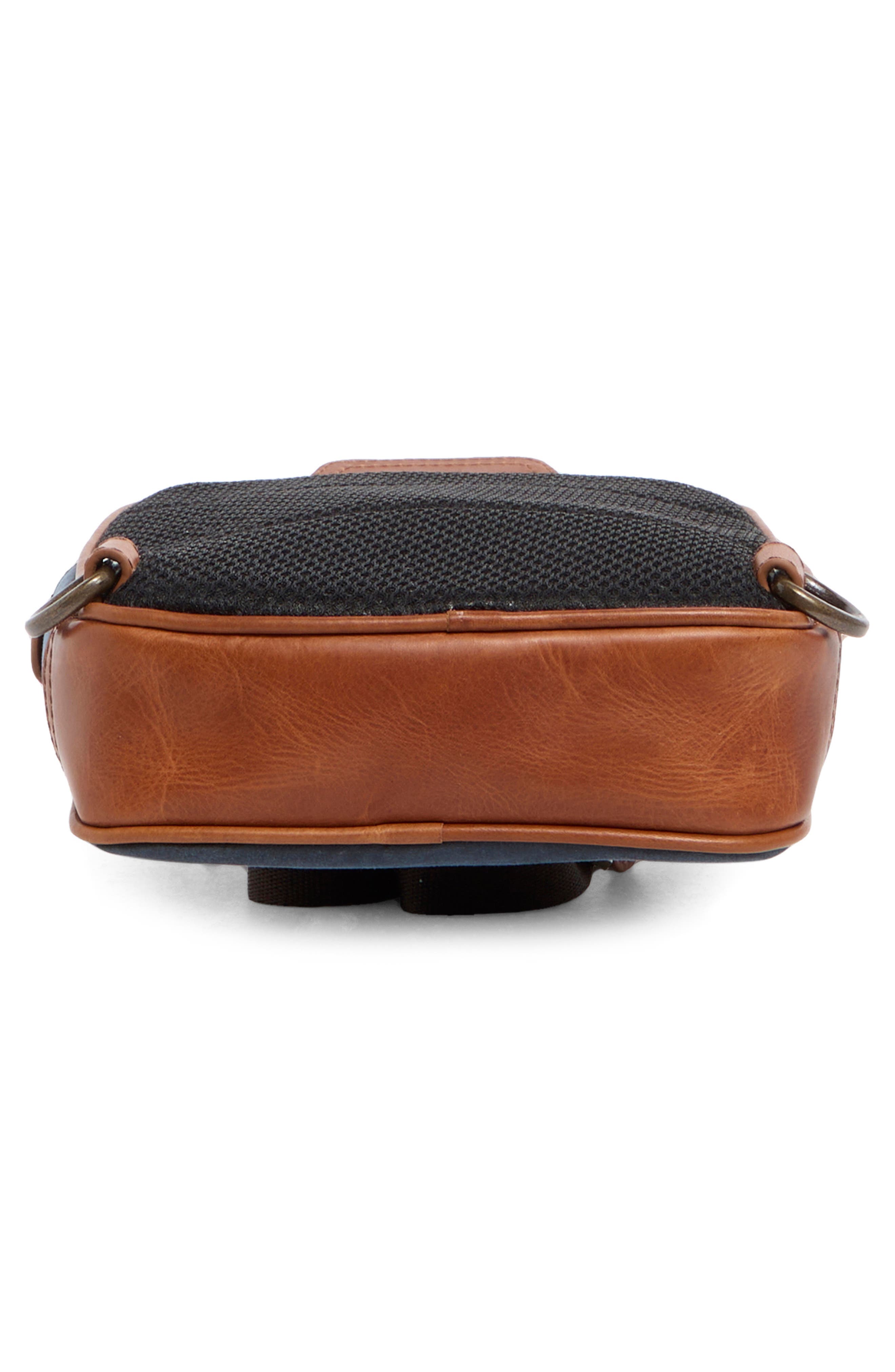 Johnston & Murphy Two-Tone Sling Bag, Alternate, color, Navy