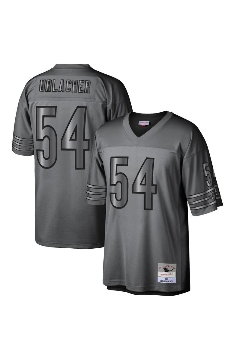 Mitchell & Ness Men's Mitchell & Ness Brian Urlacher Charcoal Chicago Bears 2001 Retired Player Metal Legacy Jersey, Main, color, 