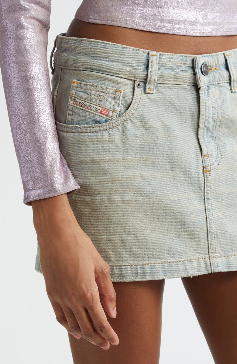 DIESEL<sup>®</sup> De-Ron Denim Miniskirt, Alternate, color, 