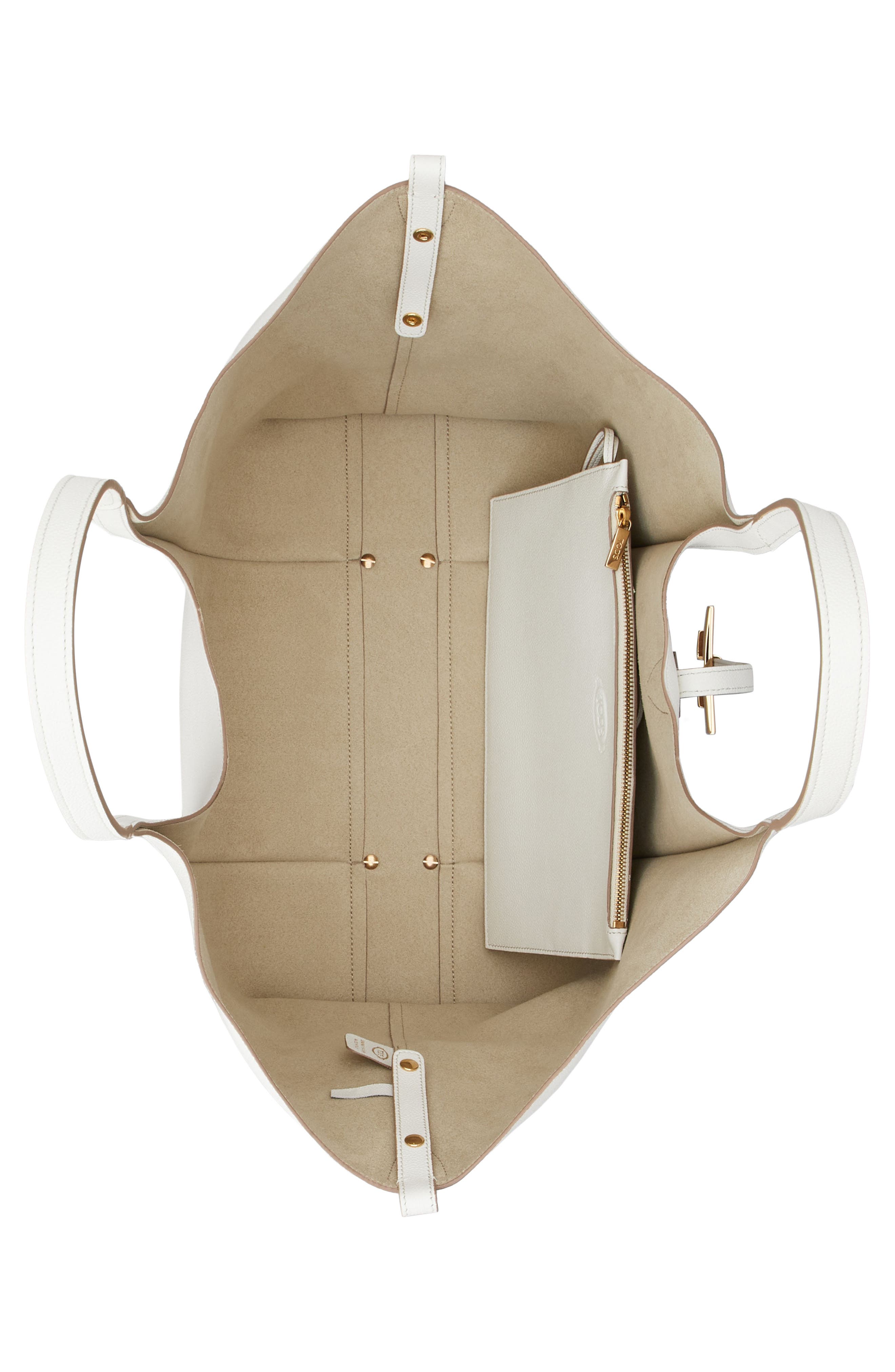 Medium Shopping Tote, Alternate, color, BIANCO CALCE