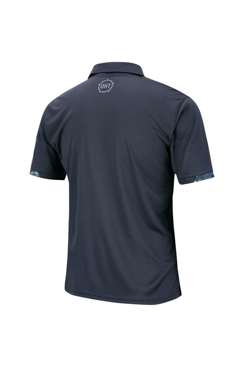 Men's Colosseum Charcoal Mississippi State Bulldogs Rival OHT Military Appreciation Polo, Alternate, color, Charcoal