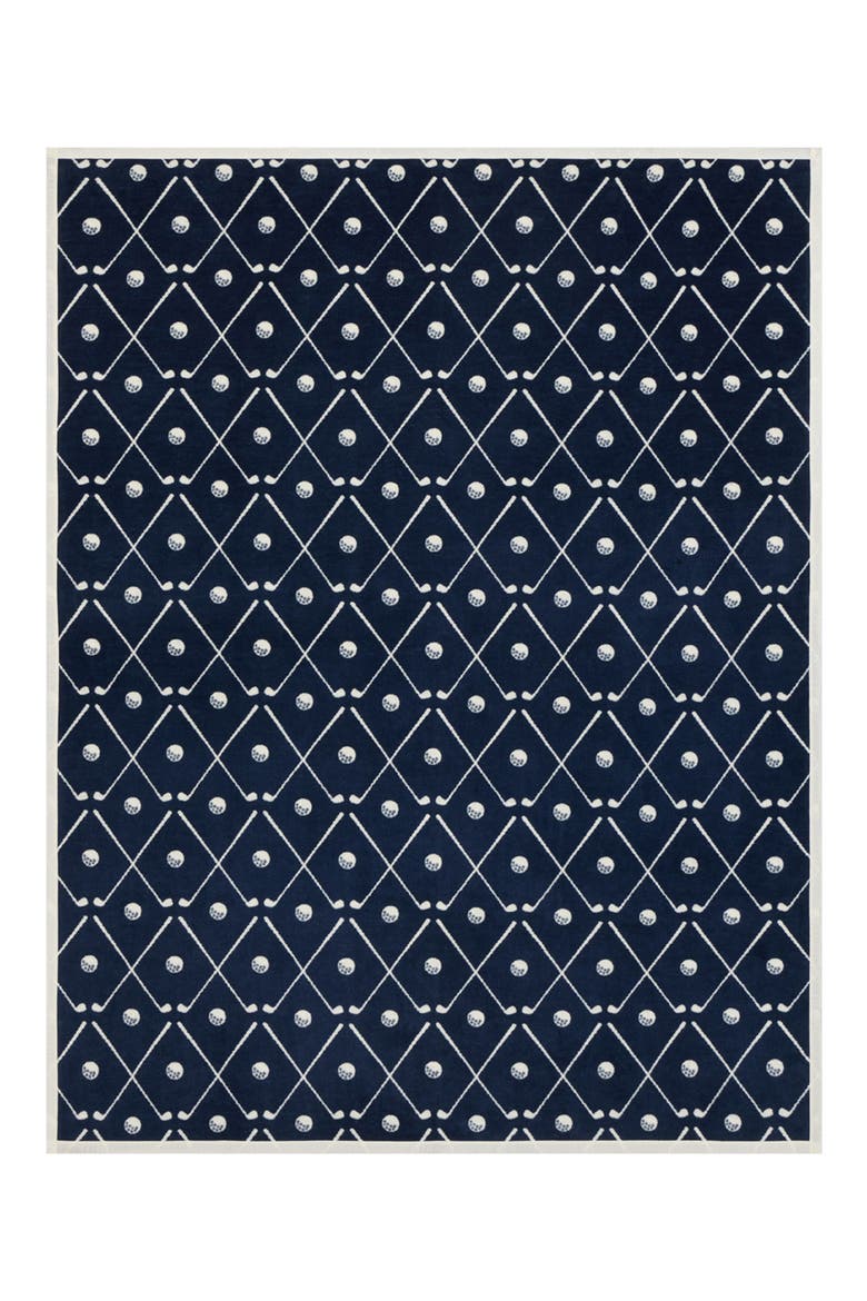Hitting the Links Blanket, Alternate, color, NAVY