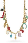 CHLOE AND MADISON Charm Statement Necklace
