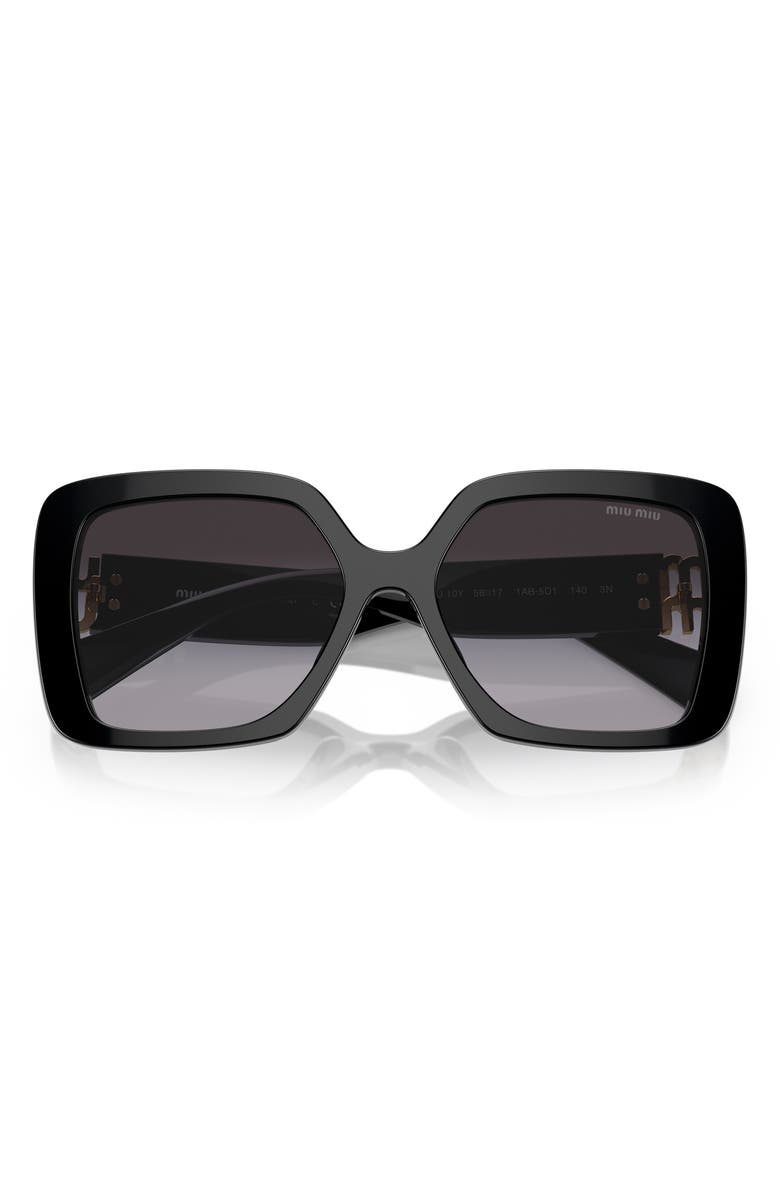 Miu Miu 56mm Gradient Irregular Sunglasses, Main, color, 