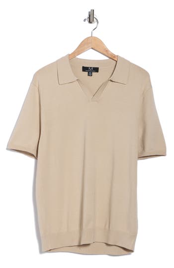M Magaschoni Johnny Collar Short Sleeve Polo In Multi