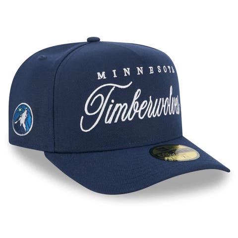 Men's New Era Navy Minnesota Timberwolves 2025 NBA Draft A-Frame 59FIFTY Fitted Hat