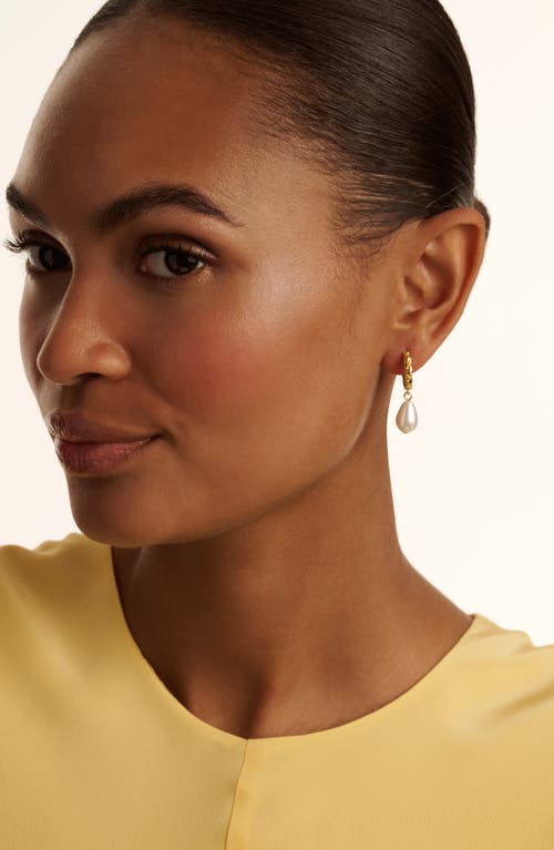 Ted Baker Tilly Twisted Faux Pearl Drop Earrings In Gold Tone Pearl