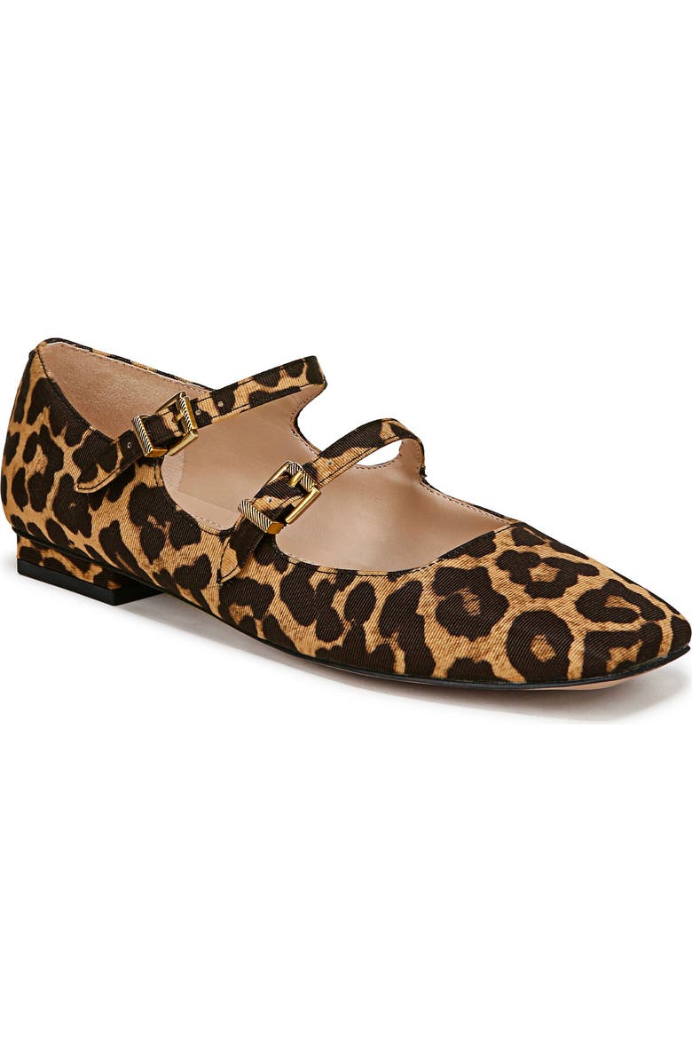 Franco Sarto Tesoro Leopard Mary Jane Flat, Main, color,