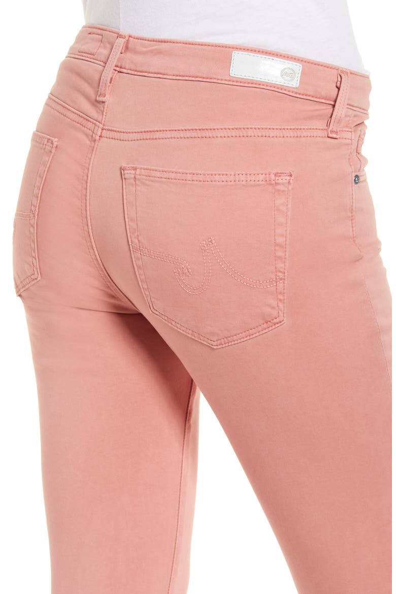 The Prima Mid Rise Crop Cigarette Jeans, Alternate, color, SULFUR PINK AST