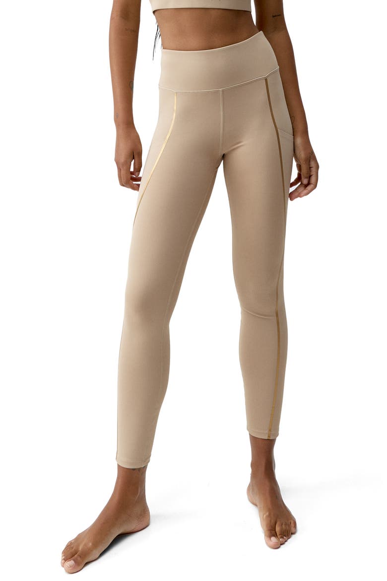 Gold 7/8 Performance High Rise Sport Legging, Main, color, Stick