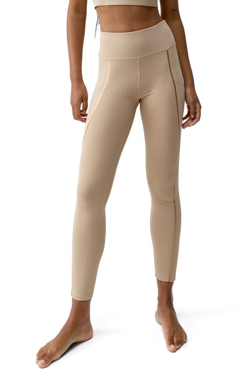 Gold 7/8 Performance High Rise Sport Legging