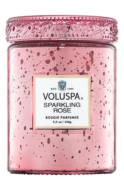 Voluspa Sparkling Rose Small Jar Candle In Pink