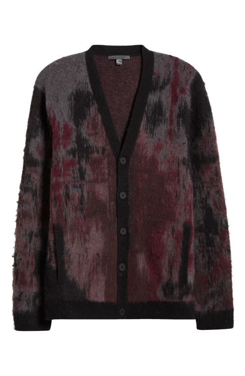 John Varvatos Dio Regular Fit Jacquard Cardigan Sweater