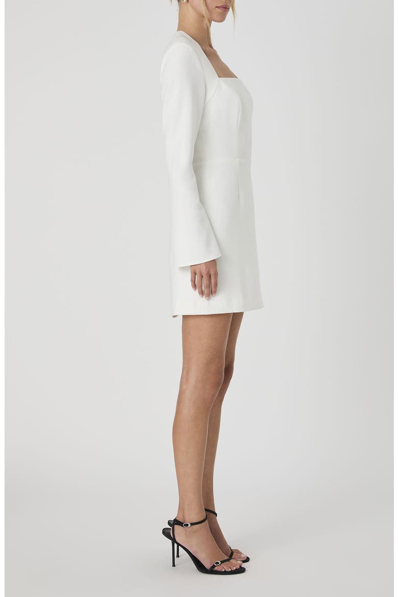 Whisper Long Sleeve Minidress, Alternate, color, SUMMER WHITE