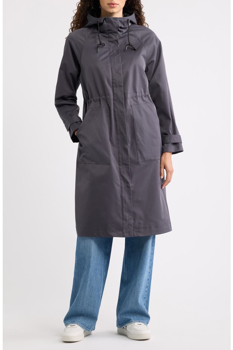 Hooded Raincoat, Alternate, color, NINE IRON