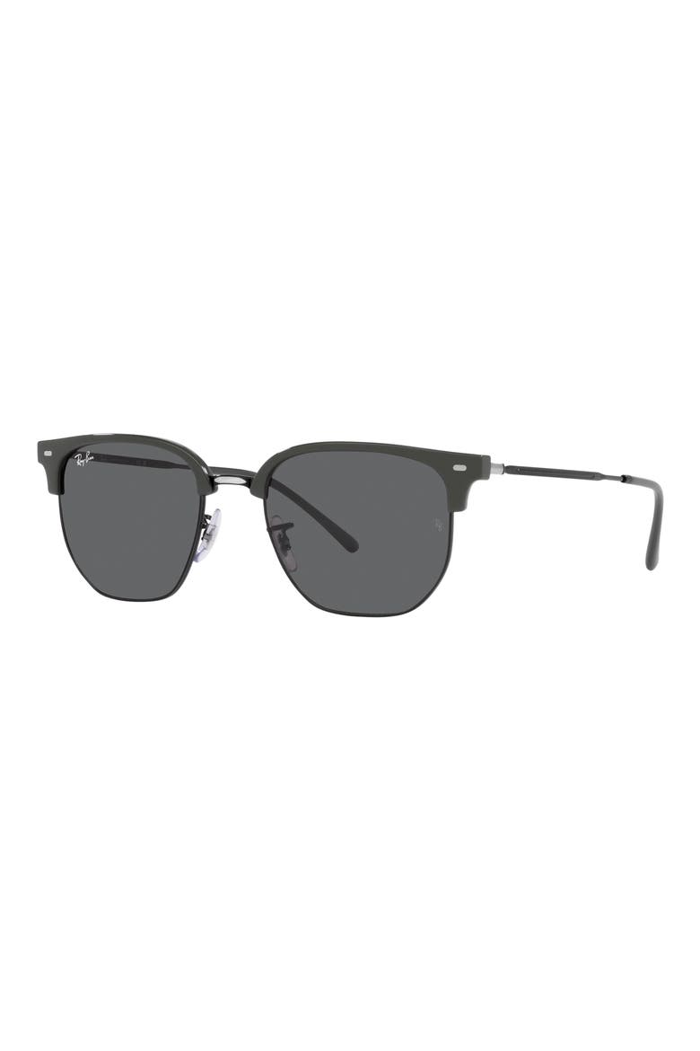 New Clubmaster 51mm Irregular Sunglasses, Alternate, color, DARK GREY