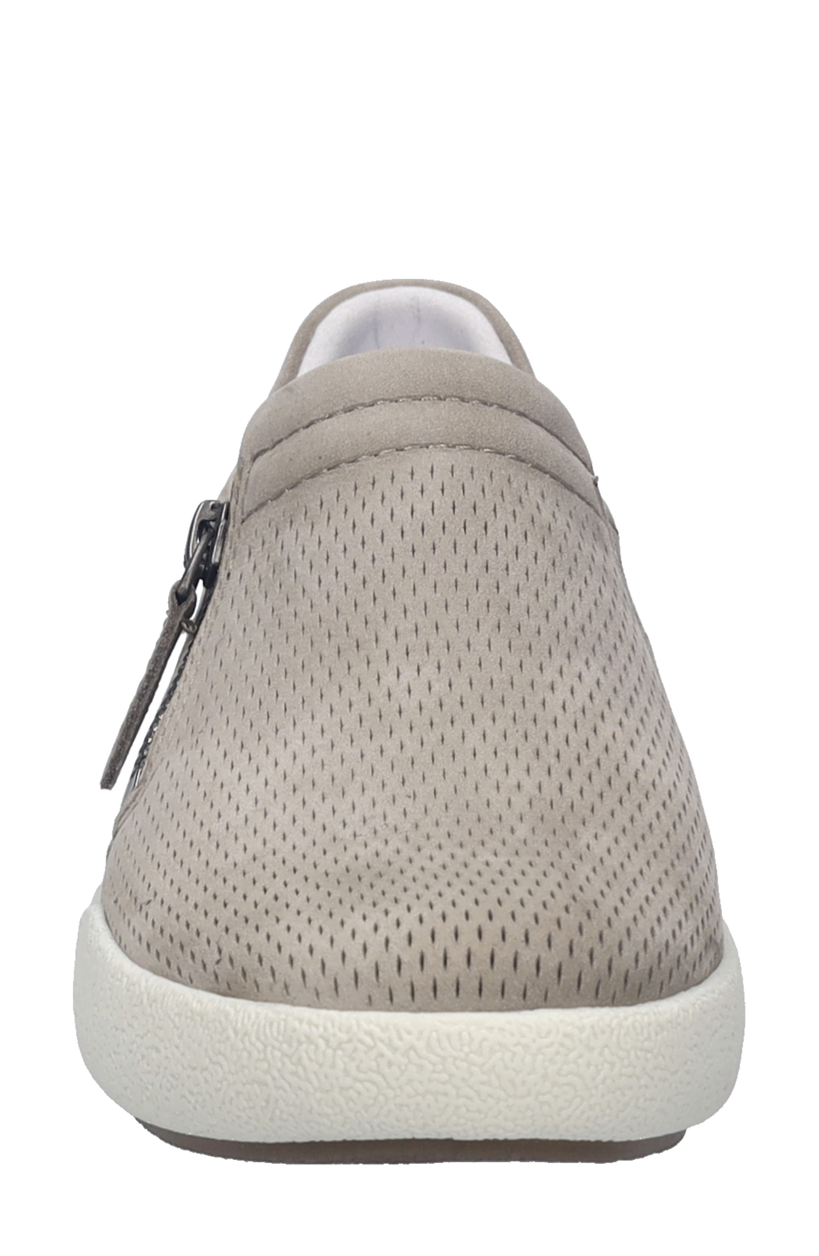 Claire Side Zip Sneaker, Alternate, color, GRAY