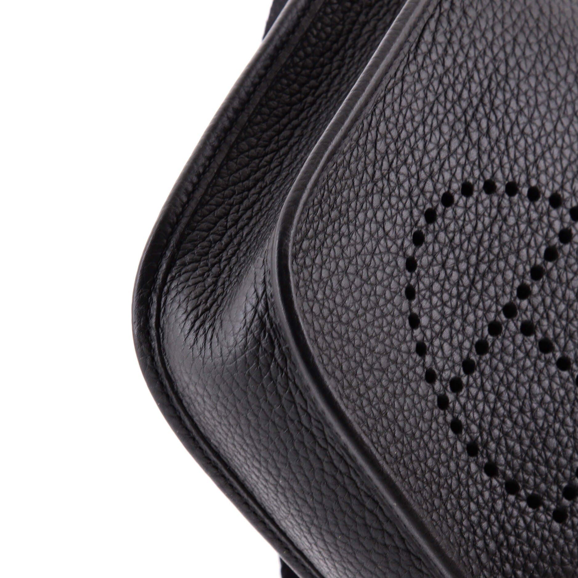 Pre-Owned Hermes Evelyne Bag Gen III Clemence TPM, Alternate, color, Noir