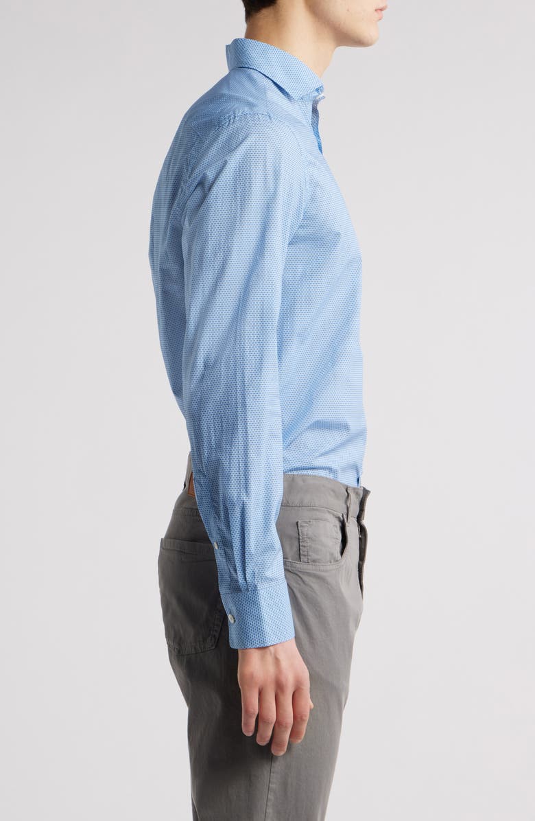 Canali Regular Fit Microprint Dress Shirt, Alternate, color, 