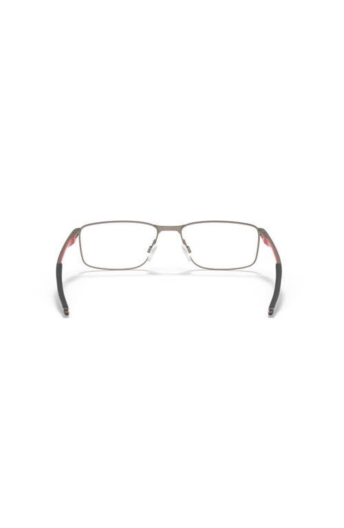 Oakley 55mm Rectangle Optical Glasses In Silver