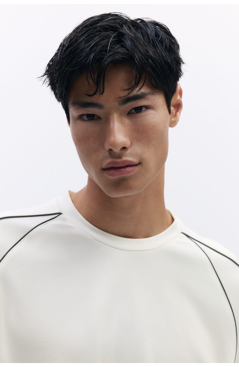 H&M Loose-fit mesh shirt, Alternate, color, 