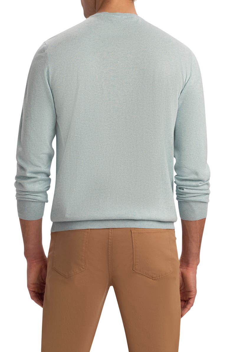 Bugatchi Cotton & Cashmere Crewneck Sweater, Alternate, color, Celadon