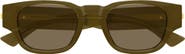 Bottega Veneta 51mm Oval Sunglasses