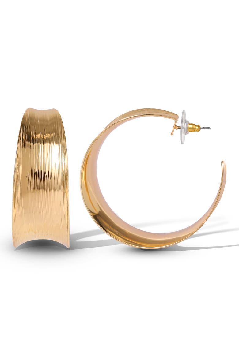 Sculptural Statement Earrings, Alternate, color, Gold
