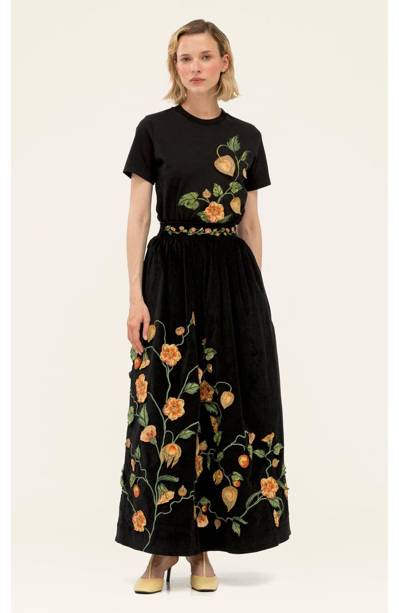 Agua by Agua Bendita Tangelo Uchuva Maxi Skirt, Alternate, color, Multi