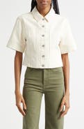 Veronica Beard Malcolm Short Sleeve Denim Jacket