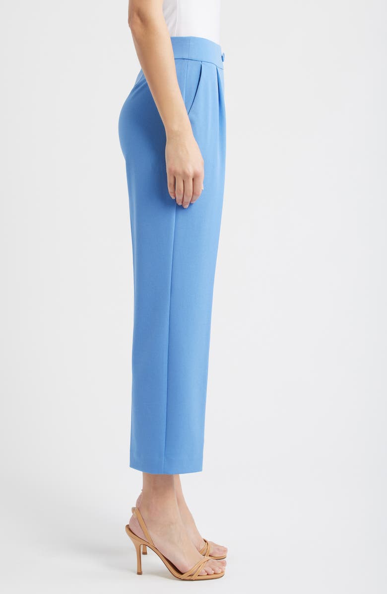 AK ANNE KLEIN Pleated Pull-On Pants, Alternate, color, Blue Yonder