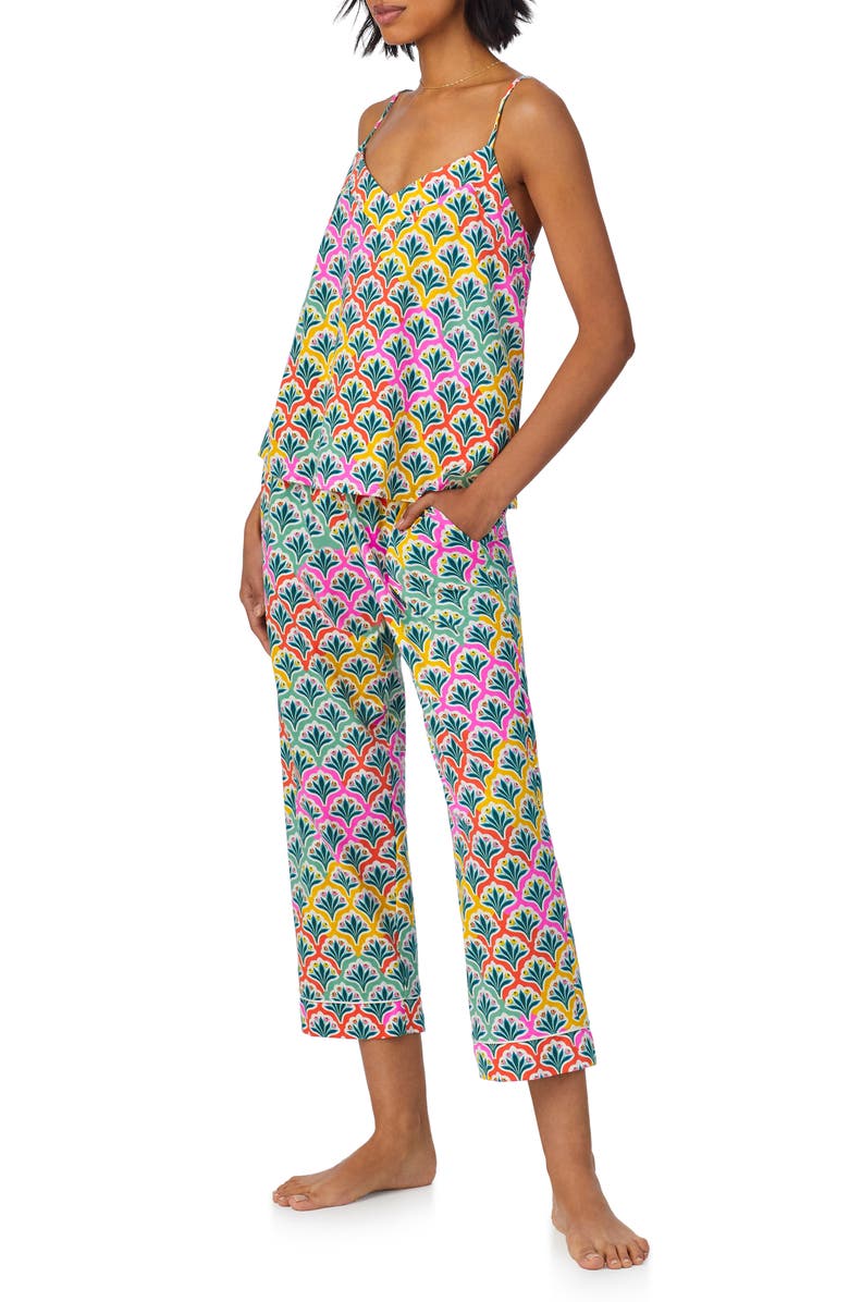 BedHead Pajamas Stretch Organic Cotton Jersey Crop Pajamas, Alternate, color, 