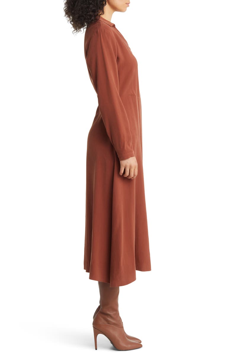 Nordstrom Long Sleeve A-Line Dress, Alternate, color, 