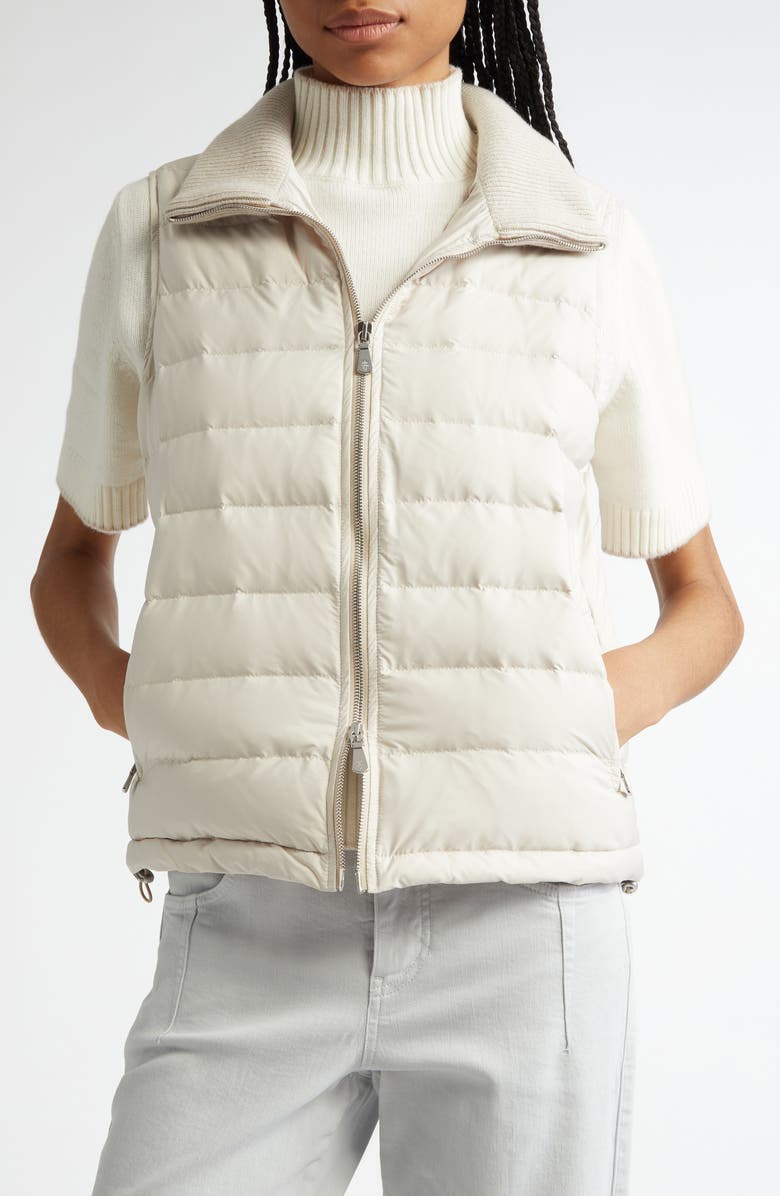 Eleventy Quilted Down Puffer Vest, Main, color, 