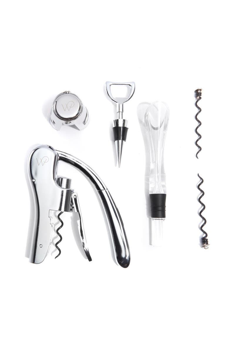 Wolfgang Puck 6-piece Wine Tool Set, Alternate, color, Silver