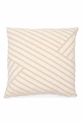 Tahari Asymmetrical Stripe Bouclé Accent Pillow