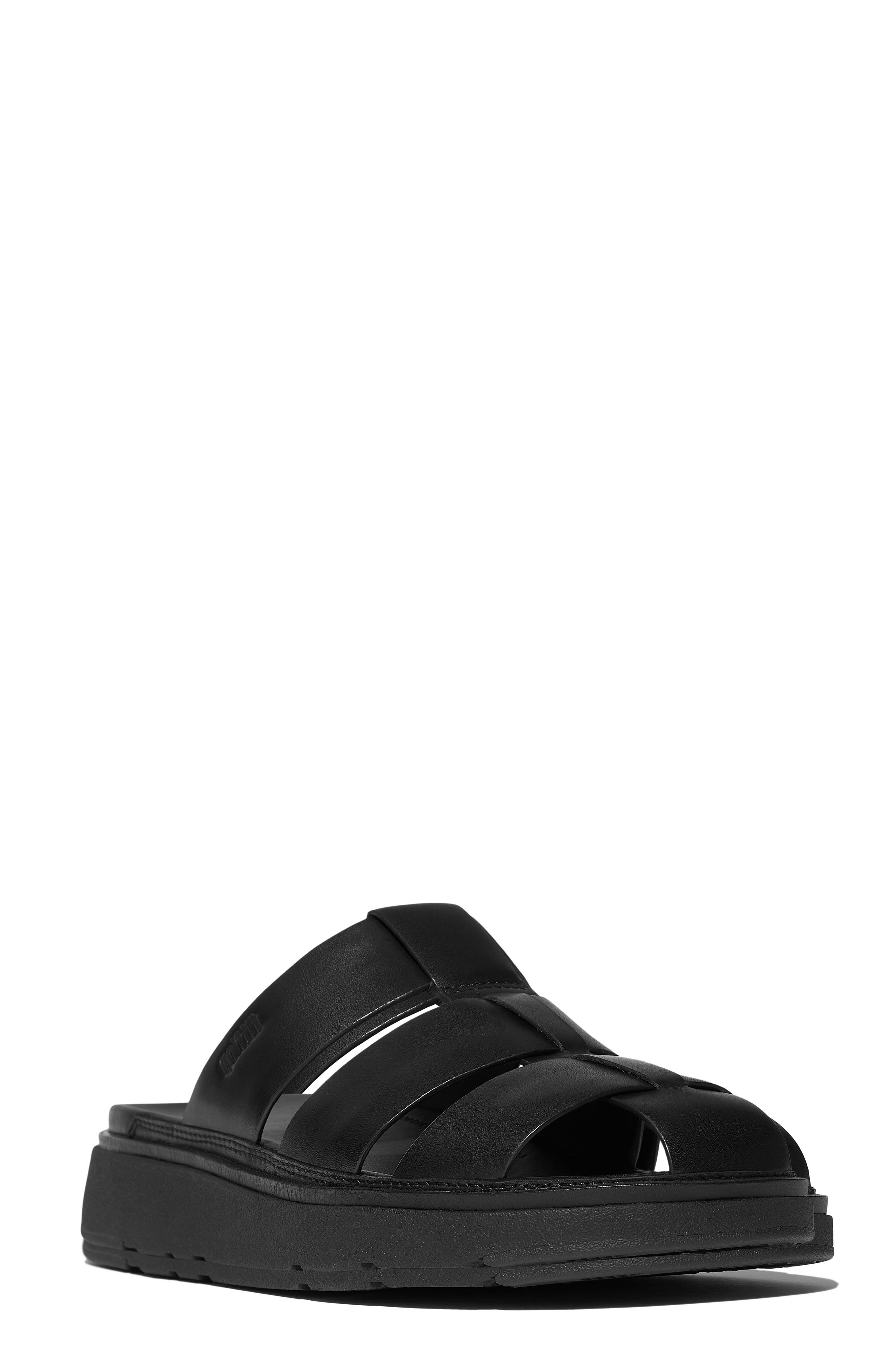 Gen-FF Leather Fisherman Slide Sandal