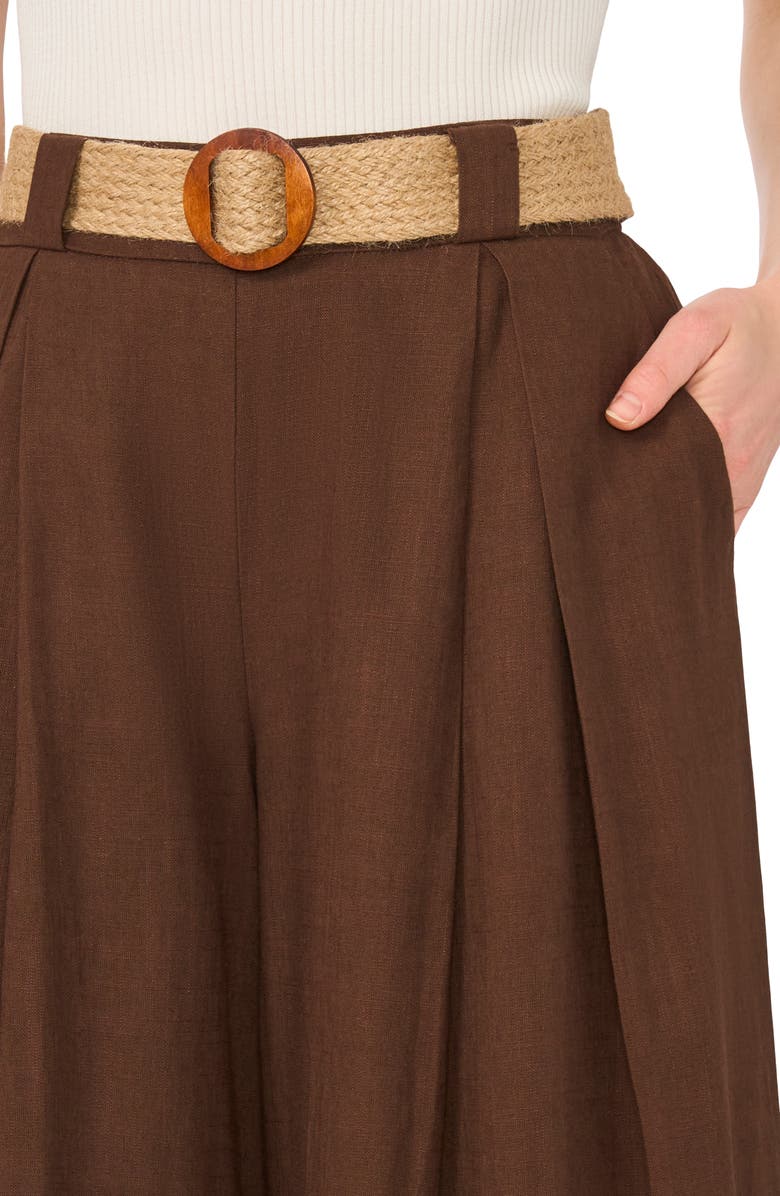 Halogen<sup>®</sup> Wide Leg Belted Pants, Alternate, color, Chicory Coffe