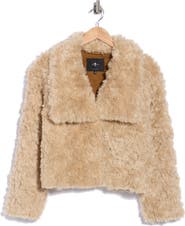 7 For All Mankind Faux Fur Crop Jacket