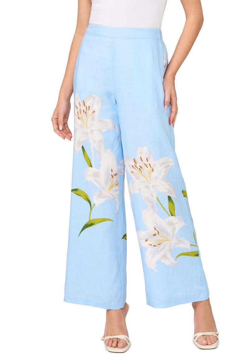 Nicola Wide Leg Pants, Main, color, BLUE SURF