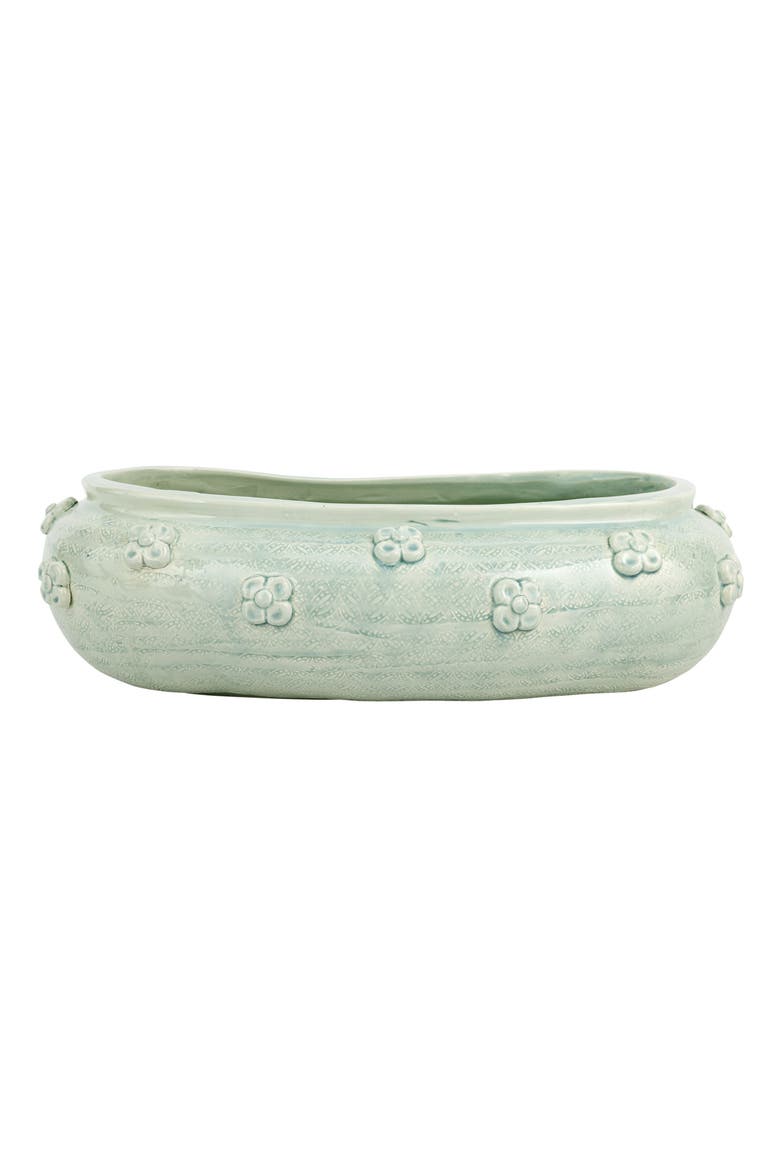 Giardino di Fiori Celadon Oval Planter, Main, color, GREEN