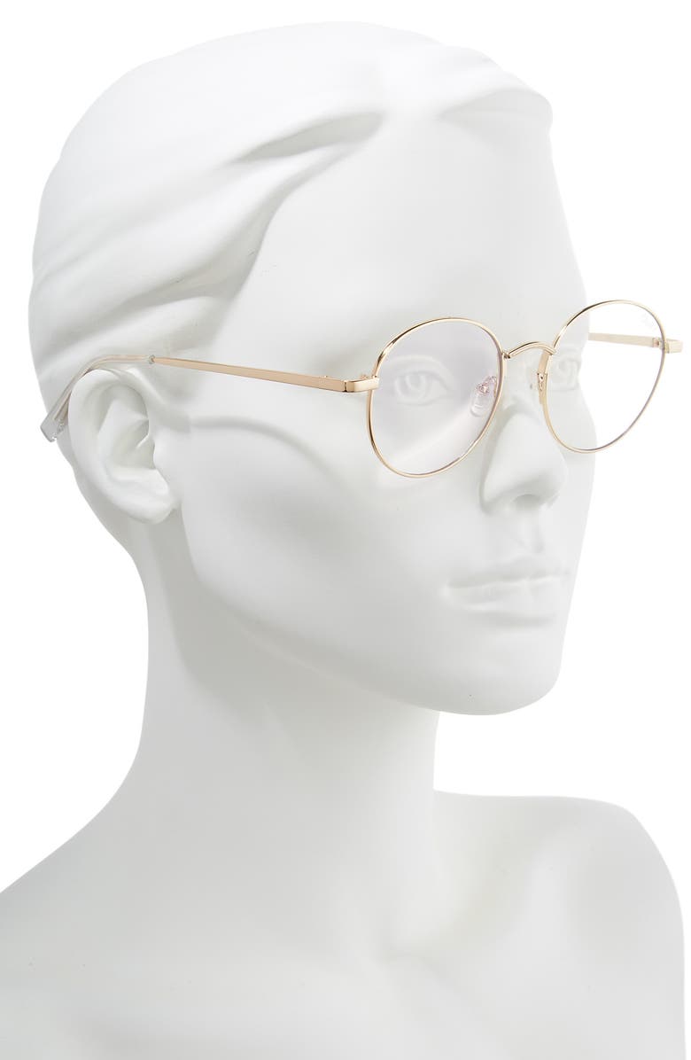 QUAY Australia I See You 51mm Round Fashion Glasses, Alternate, color,