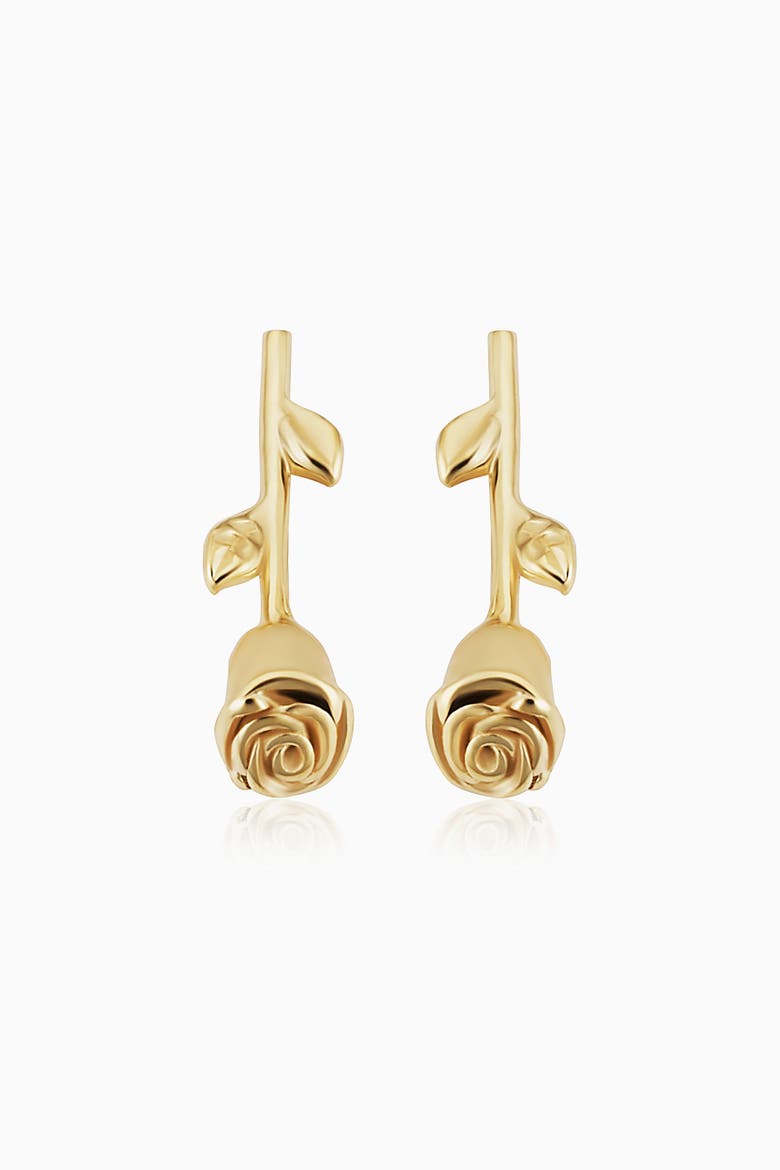 14K Gold Kiss From A Rose Studs, Main, color, Yellow Gold
